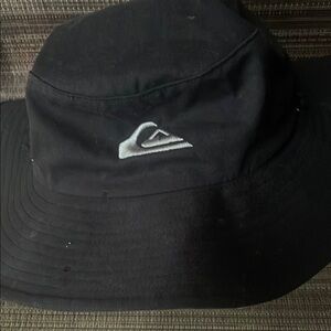 Quiksilver Black Wide-Brim Hat‎